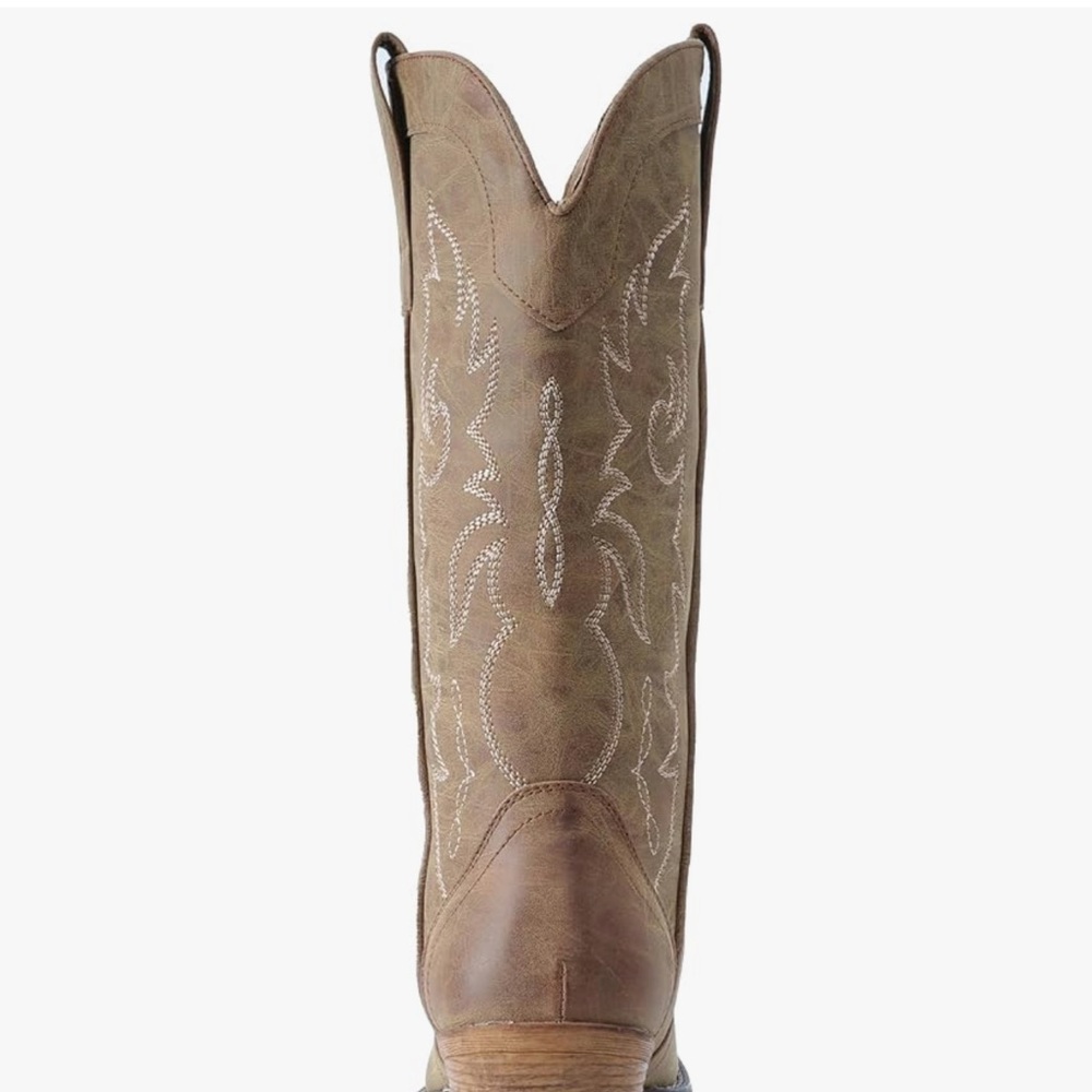 Women's Brown Cowgirl Boots - Picture 4 of 6